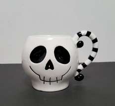 NEW RARE Halloween Skull Mug 18 OZ Stoneware - $13.99