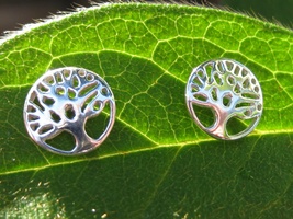 Powerful Tree of Life Stud Earrings Cast with 10 Ancient spells - £18.22 GBP