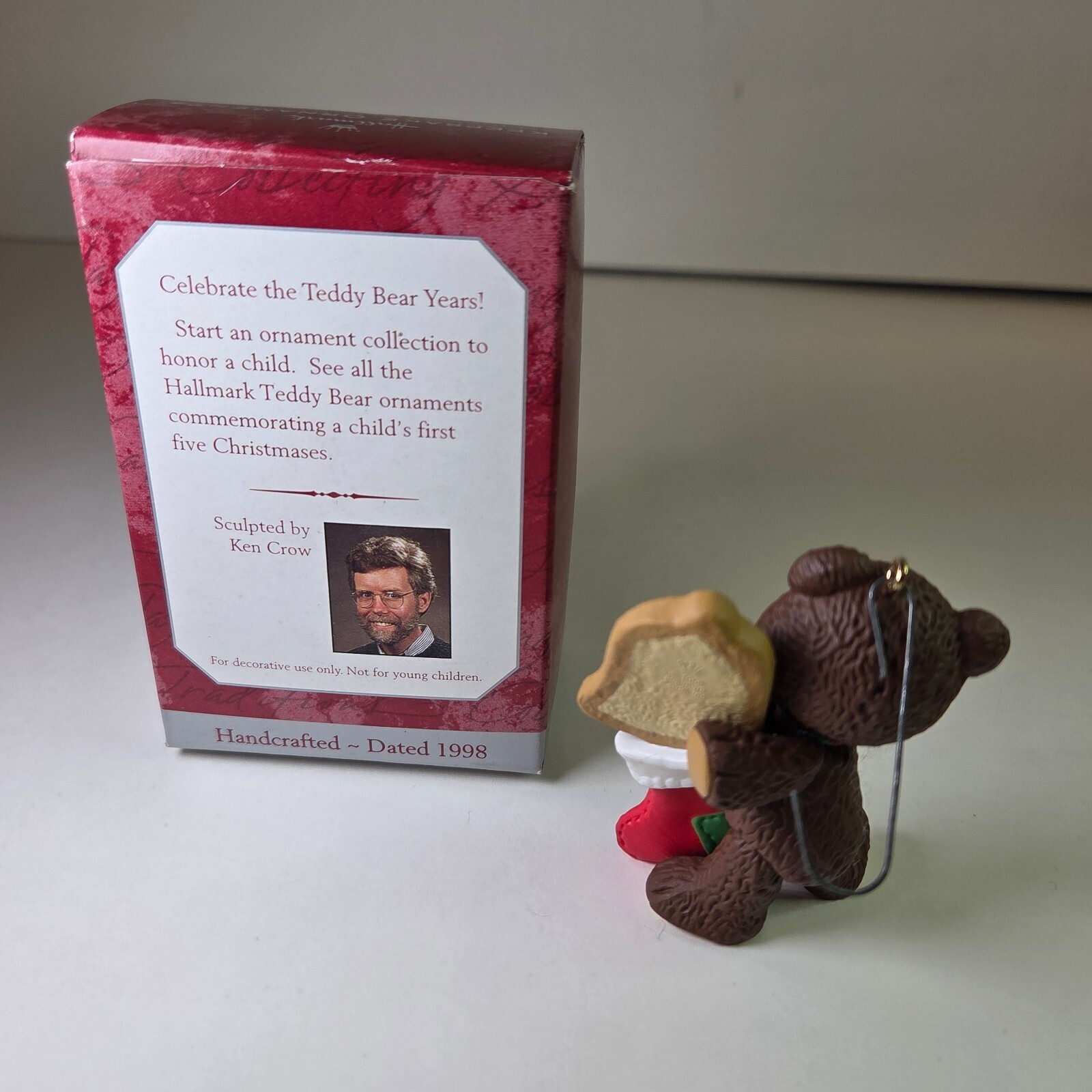 Hallmark Keepsake Ornament Child's Third Christmas Bear/Stocking Item image 3