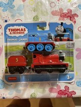 Fisher Price Thomas &amp; Friends - Thomas &amp; James Push Along Metal Train Engines - £8.59 GBP