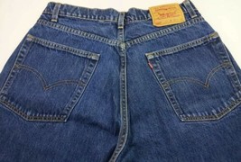 Levi&#39;s 569 W 33&quot; Blue Medium Wash Denim Blue Jeans Cut Off Shorts  - £15.51 GBP