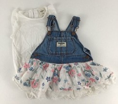 Osh Kosh Baby 3-6 Mo Overalls Dress Skirt with Shirt 2pc Set Summer Deni... - $45.75 CAD