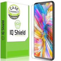 iq shield screen protector compatible with lg v40 thinq (2-pack)(case friendly)  - £15.15 GBP