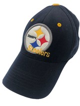 NFL Pittsburgh Steelers ball cap Reebok size:6”7/8 Black With A White Logo - £10.12 GBP