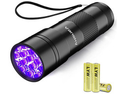 Vansky 12 LED UV Blacklight Flashlight, Ultra Violet Stain Detect - £8.82 GBP