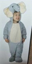 Elephant Gray Hooded Footed Plush 1 Pc Unixes Halloween Costume-size 6-1... - $19.80