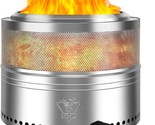 Yefu Fire Pit 20-Inch Diameter Folding Smokeless Firepit, Stainless, 17.... - £152.58 GBP