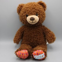 Build-A-Bear Happy Birthday Feet 16&quot; Plush Stuffed Animal Dark Brown Bear - £12.54 GBP