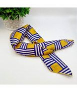 Vintage 60s Mod Geometric Scarf 20x20 Acetate Made in Japan Square Print - $21.83