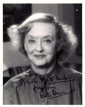 Bette Davis Autographed Hand Signed Vintage 8x10 Photo Jsa Certified Authentic - £141.58 GBP