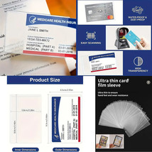 Medicare Card Holder Waterproof Durable PVC or VERY VERYTHIN Cellophane ... - $4.09 CAD