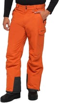 new ARCTIX Insulated Snow Pants Men&#39;s sz M orange ski snowboard winter b... - $49.90