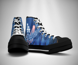 Los Angeles dodgers Printed Canvas Sneakers SHoes - £31.87 GBP+