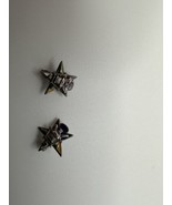 Pair Of Vintage Order Of The Eastern Star 25 Year Sterling Silver Pin 1.... - $386.78 MXN