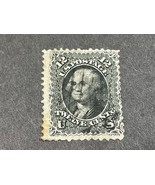 1861-62 US Postage Stamp #69 Black 12c Used Never Hinged - £45.18 GBP