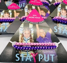 Goody StayPut Hair Tie Elastic Band Ponytailer No Slip Grip Count 20 Pink Purple - $12.19