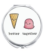 Better Together Ice Cream Cone Compact with Mirrors - for Pocket or Purse - £9.37 GBP