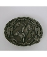 Men&#39;s Siskiyou Z-2 belt buckle pewter, feathers, rodeo, bull - £12.95 GBP