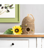 Hanging Bee Hive Bird House with Rope Accent 8.5&quot;H - $950.93 MXN