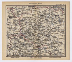 1943 Vintage Wwii Map Of Wartheland Posen Poznan Germany Occupied Poland - £27.91 GBP