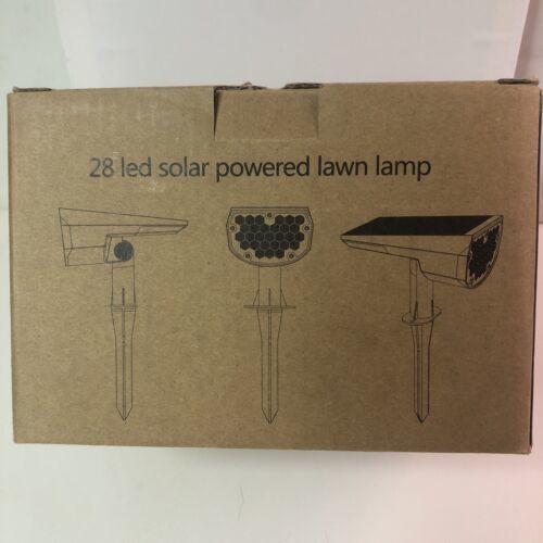 2 LED Solar Powered Lawn Lights for summer yard at night to see - $9.50