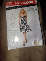 Simplicity NEW LOOK A6048 PROJECT RUNWAY Sun Dress UNCUT Pattern Cut to ... - $6.00