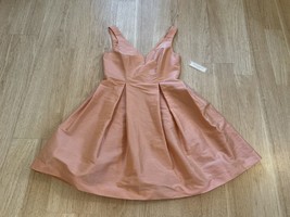 NWT Donna Morgan Dress Women’s Ladies Size 4 Peach Salmon Polyester new - £43.86 GBP