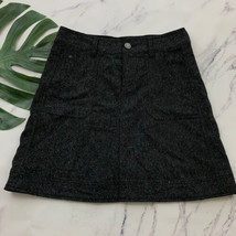 Woolrich Womens Woodlyn Mini Skirt Size 6 Onyx Gray Wool Blend Pockets Academia - £20.56 GBP