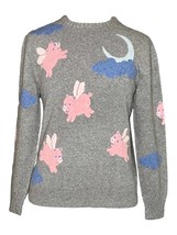 Harden when pigs fly crew sweater in Grey - size XS - $262.35