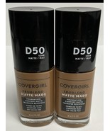 2 Covergirl Trublend Matte Made Liquid Foundation D-50 Deep Golden 12-hr... - $25.75 CAD
