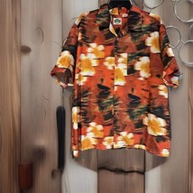 Flipbox Shirt Men&#39;s Adult XL Red Hawaiian Casual Short Sleeve Button Dow... - £14.18 GBP