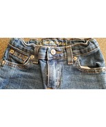 ARIZONA JEANS CO., GIRLS, YOUTH, SIZE 4, COTTON BLEND, DENIM BLUE JEAN - $30.69 CAD
