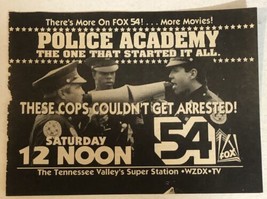 Police Academy Tv Guide Vintage Print Ad Steve Gutenberg GW Bailey Tpa7 - £4.62 GBP