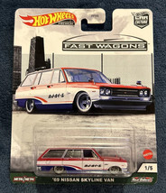 Hot Wheels Premium Car Culture Fast Wagons &#39;69 Nissan Skyline Van 1/5 - £9.74 GBP