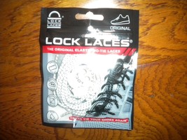 Lock Laces Original Elastic No Tie Shoe Laces White New - £6.38 GBP