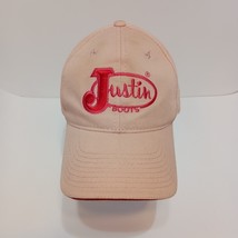 Justin Boots Baseball Hat Cap Logo Quarter Horse Congress Pink Embroider... - $213.64 MXN