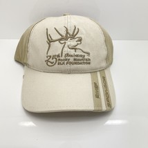 Rocky Mountain Elk Foundation 25th Anniversary Hat Embroidered Cap Adjustable - £13.44 GBP
