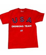 Port Long Beach USA Drinking Team short sleeve t-shirt red Unisex size m... - £14.42 GBP