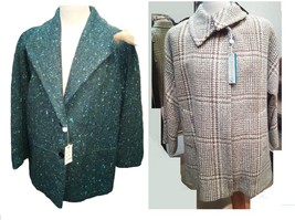 Jacken Frau Stoff Wolle Übergrößen Winter Corilady Hot Vintage Wolle Mantel - £131.45 GBP+