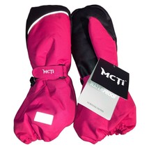 MCTi Kids Mittens Ages 12-16 KDS-19 One Pair Red &amp; Black - £13.79 GBP