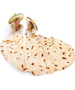 Zulay Burritos Tortilla Blanket Wrap Double Sided 71 inches Blanket Holi... - $30.45