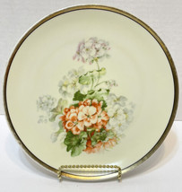 Vintage Three Crown China Floral Painted Plate Numbered Made in Germany 8 in - £16.89 GBP