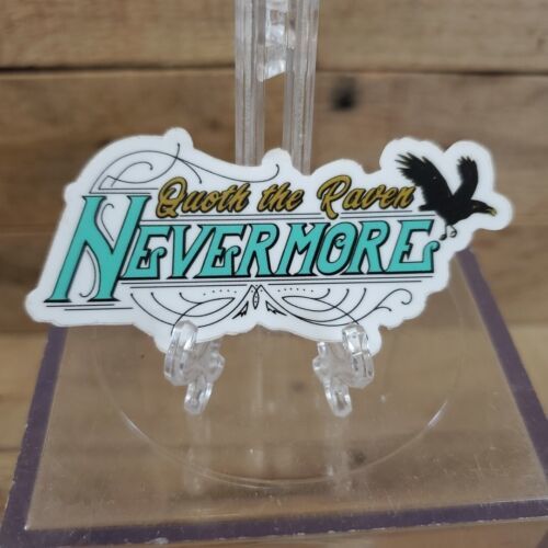 Edgar Allan Poe Quoth The Raven Nevermore 3&quot; Sticker - $0.99