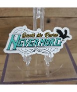 Edgar Allan Poe Quoth The Raven Nevermore 3&quot; Sticker - £0.74 GBP