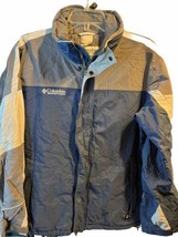 Columbia Men’s M Blue LS Full Zip Interchange Polyester Nylon Winter Jacket - £13.48 GBP