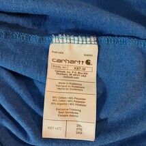 Carhartt K87 H72 Loose Fit Men's Blue Cotton Blend Short Sleeve T-Shirt Size 2XL image 5