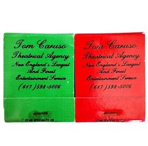 Tom Caruso Theatrical Agency Vintage Matchbooks Matches Unstruck Lot Of ... - $19.99