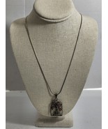 Vintage 24&quot; Sterling Silver Necklace Tree Pendant Amber Beads Mima&#39;s of ... - $546.53 MXN