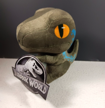 Jurassic Park World Plush Movie Velociraptor Dinosaur 6” Blue Stuffed 2023 NEW - £11.81 GBP