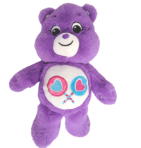 Care Bear Plush Stuffed Animal 14&quot; Lollipops 2020 Purple Basic Fun 22060 - £7.24 GBP